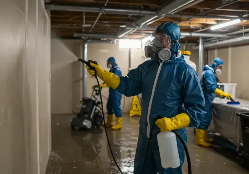 Basement Sanitization and Antimicrobial Treatment process in Lake County, MT