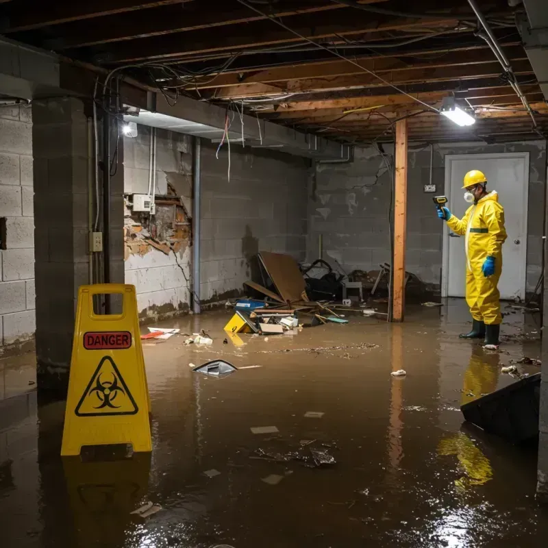 Flooded Basement Electrical Hazard in Lake County, MT Property